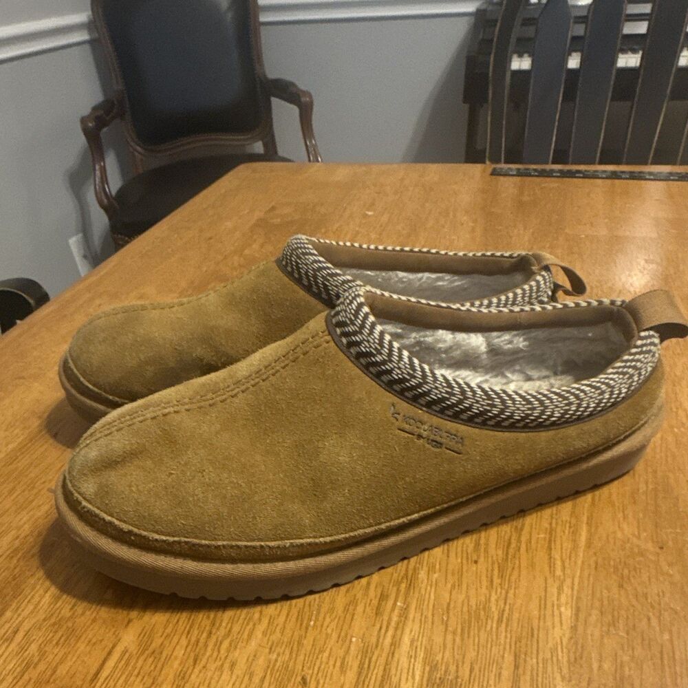 Koolaburra by UGG Women's Brown Suede Slip-On Lined Slippers Size 10